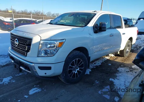 2020 Nissan Titan Sv 4X4 из США, поврежденный, VIN 1N6AA1ED5LN506365